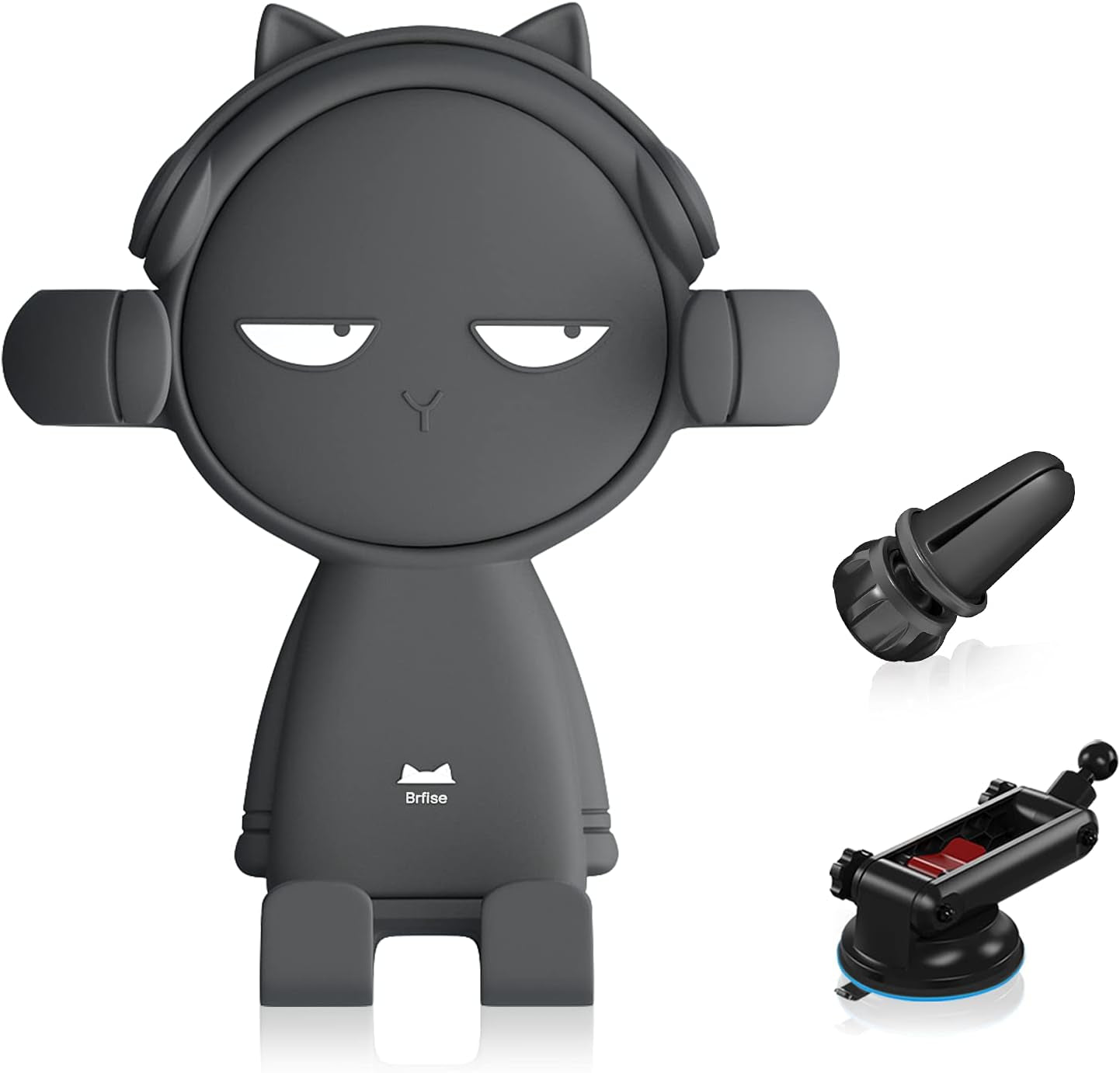 Car Mount for Iphone Cute, Kawaii Hands Free Vent Phone Holder for Air Vent Dashboard Windshield Compatible with Iphone 12 Pro Max/Xr/Xs/X/11/8/7 Plus/6S/Samsung S20 Ultra/Note 10/S8 Plus/S7 Edge